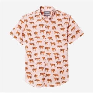 Bonobos Tiger Print button down, size medium